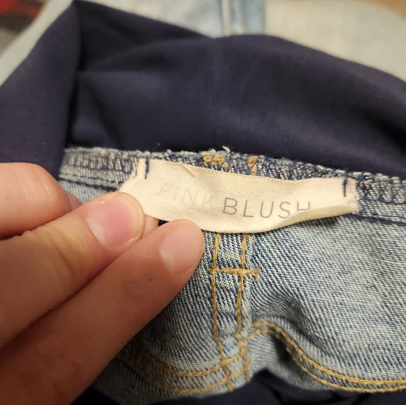 Pink Blush Maternity Jeans, Light Wash, Size 27 Waist - Picture 2 of 7
